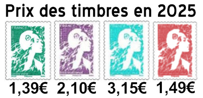 Prix du timbre 2025
