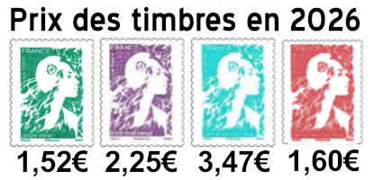 Prix du timbre 2026